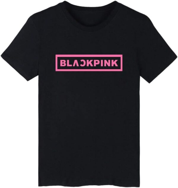 Black Pink Merch T Shirt Black
