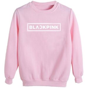 Black Pink Merch Sweatshirt For Women
